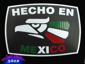 画像1: HECHO EN MEXICO（３カラー）ステッカーＬ