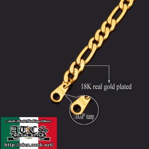 画像6: フィガロタイプGOLDネックレス　1　【長さ2タイプ】