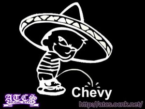 画像1: MEXICAN　Pee　○×△ステッカー１
