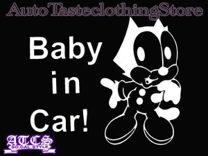 画像1: BabyFelix　【Baby in Car】ステッカー