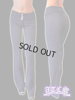 画像1: 《再入荷》【BEVERLY jeans】モレトンマニアが大好きデザイン★ポケットレス《全６サイズ》超やわらかモレトンフレアパンツ