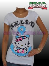 画像: 【SALE】HELLO KITTY マリン Tシャツ【ホワイト】