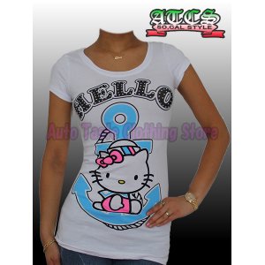 画像: 【SALE】HELLO KITTY マリン Tシャツ【ホワイト】