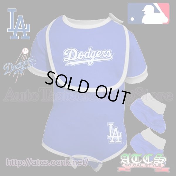画像1: LA Dodgersスタイ＆ソックス付きロンパース【official】