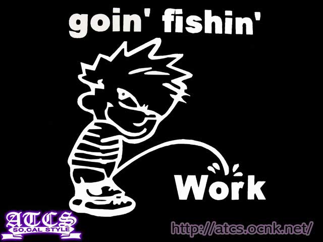 画像1: goin' fishin'ステッカー