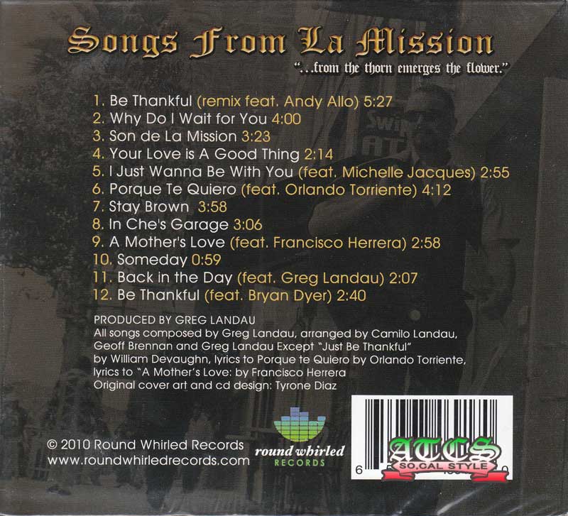 画像: Songs from La Mission　サウンドトラック