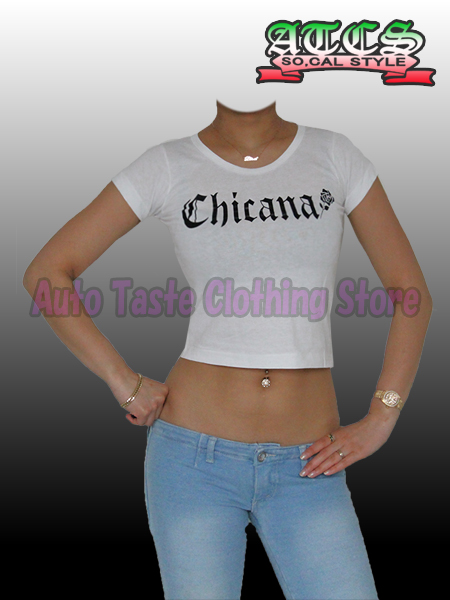 画像: 【再入荷】　【BonitaWear】Tシャツ【白】Chicana・バラ