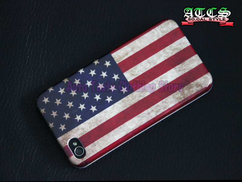 画像1: ★セール価格★【【USA】アメリカフラッグ i Phone ケース 4G/4GS