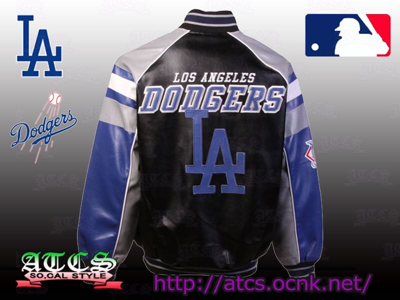 画像3: 【SALE】展示品　L.A. Dodgers Post Game Pleather Jacket 1【official】