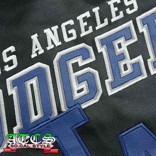 画像: 【SALE】展示品　L.A. Dodgers Post Game Pleather Jacket 1【official】