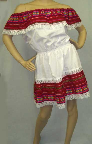 画像1: メキシコドレス（サラペ柄）