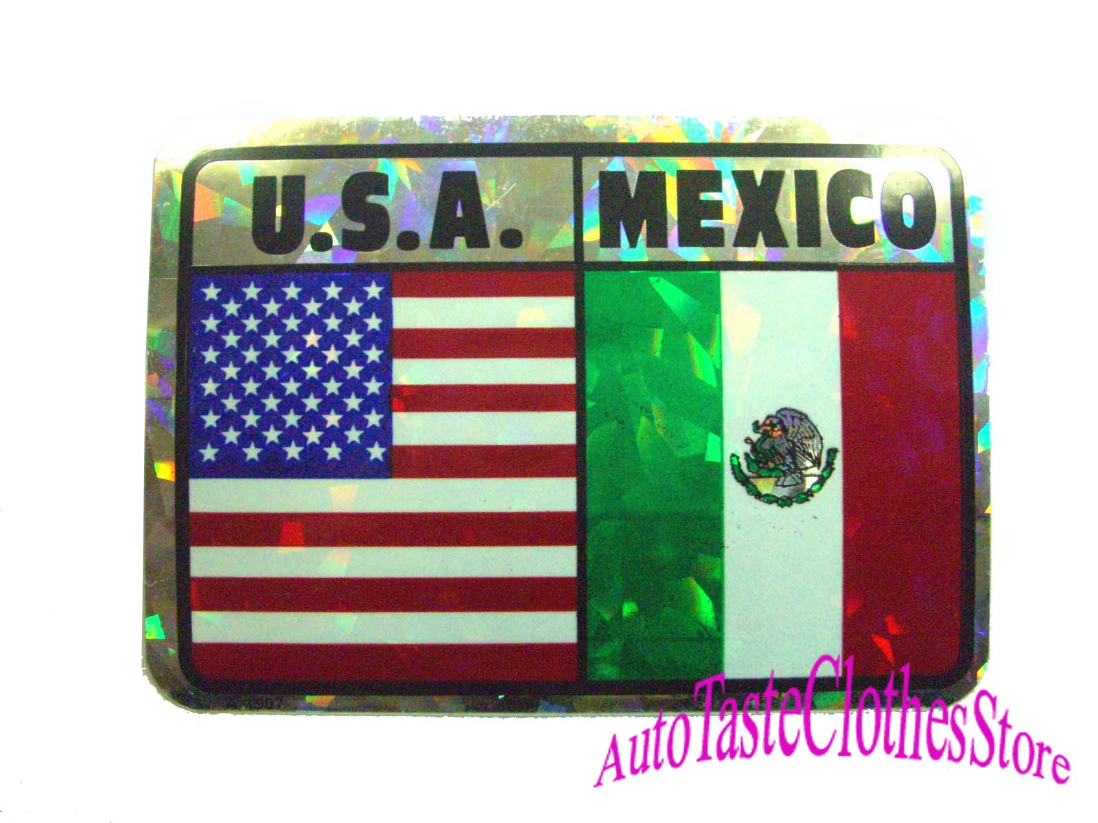 画像1: U.S.A＆MEXICOステッカー１