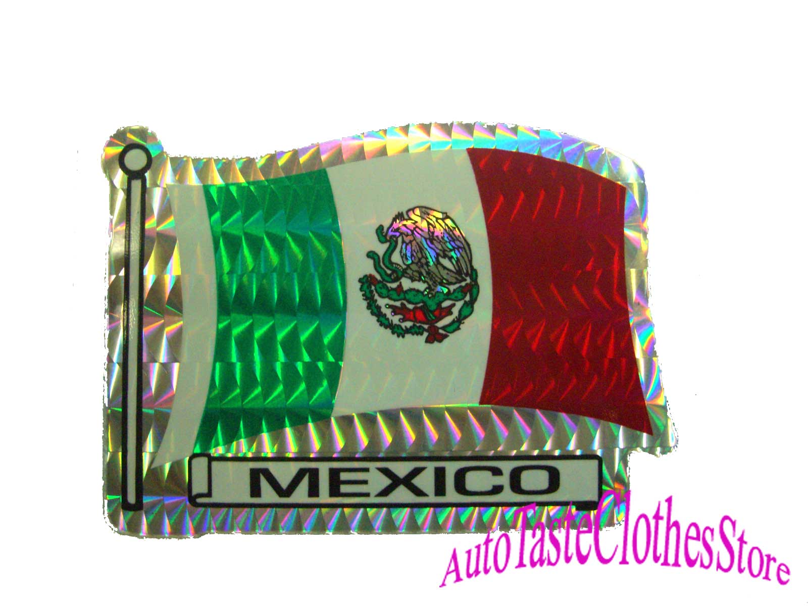 画像1: MEXICOフラッグ　ステッカー１